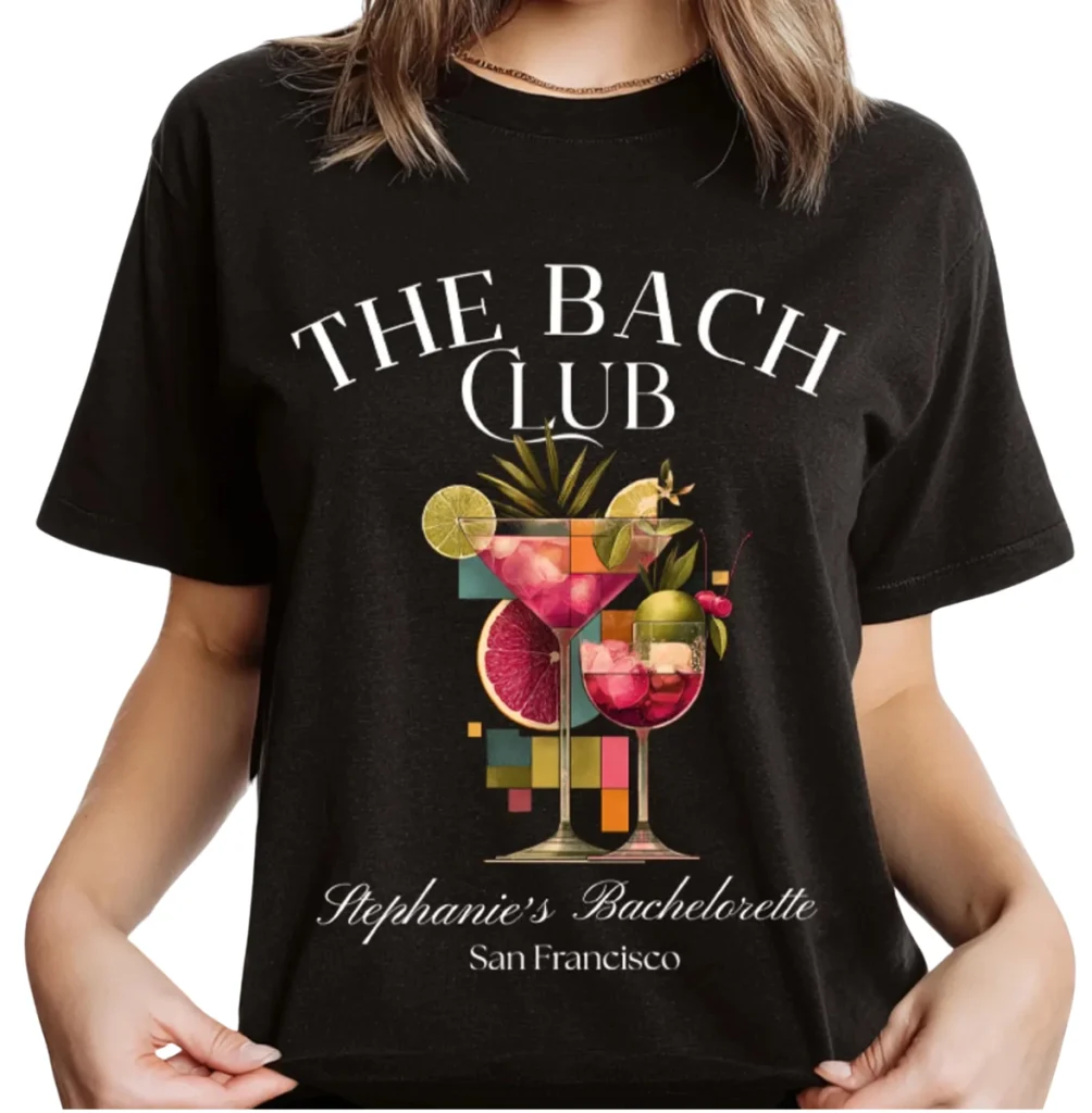 Customized Bach Club Bachelorette Comfort Colors Shirt