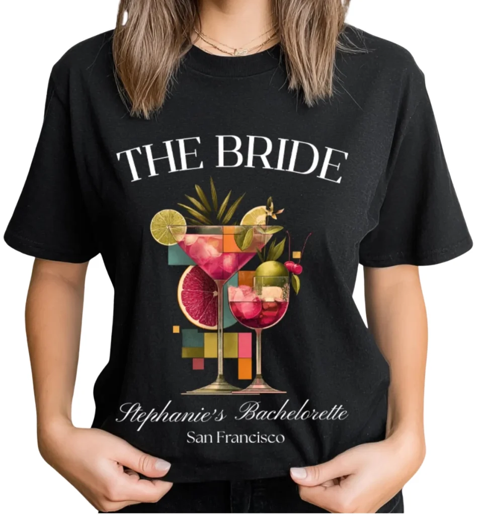 Customized Bride Bachelorette Comfort Colors Shirt