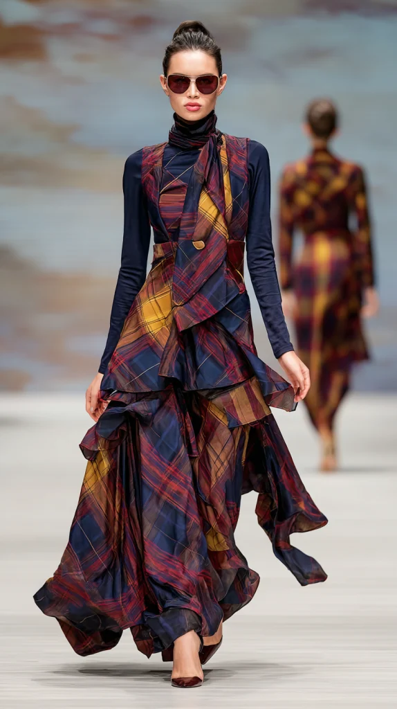 Plaid Couture Dresses