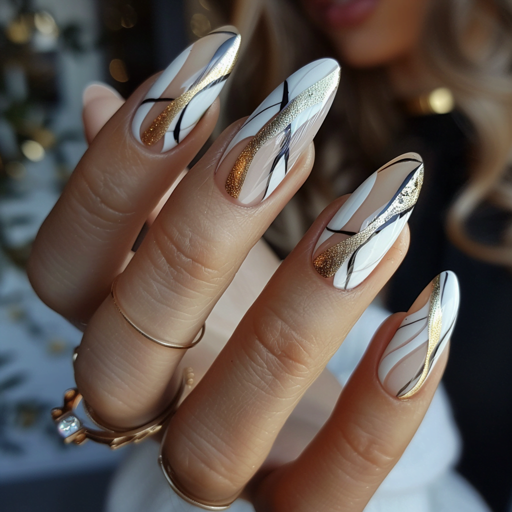 Summer Nail Design featuring minimalist nail art.
