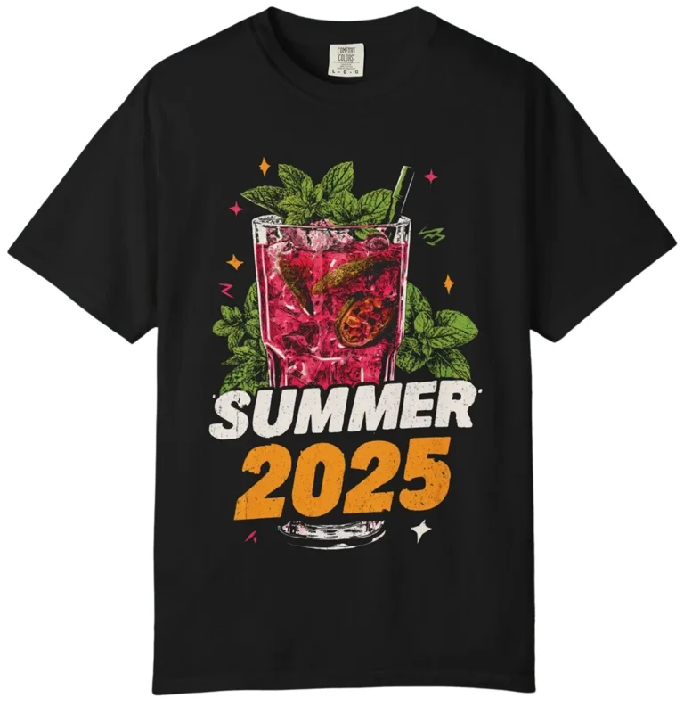 Summer 2025 Fruit Splash Retro Pop Art Vintage Style T-Shirt