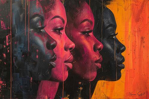 Portrait Painting of Black Women