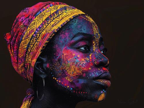 Portrait Painting of a Black Woman